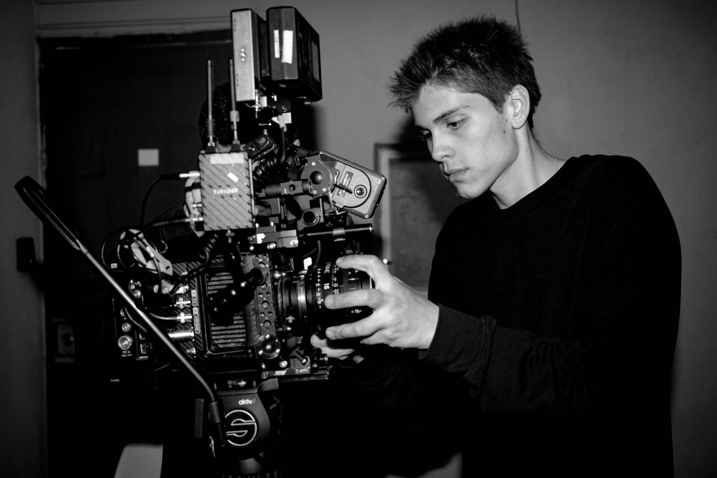 BTS — Ian Novoselac on set