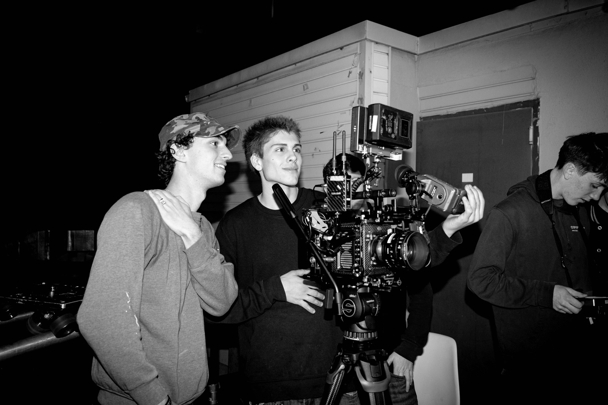 BTS — Ian Novoselac on set