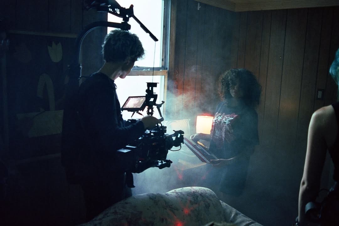 BTS — Ian Novoselac on set